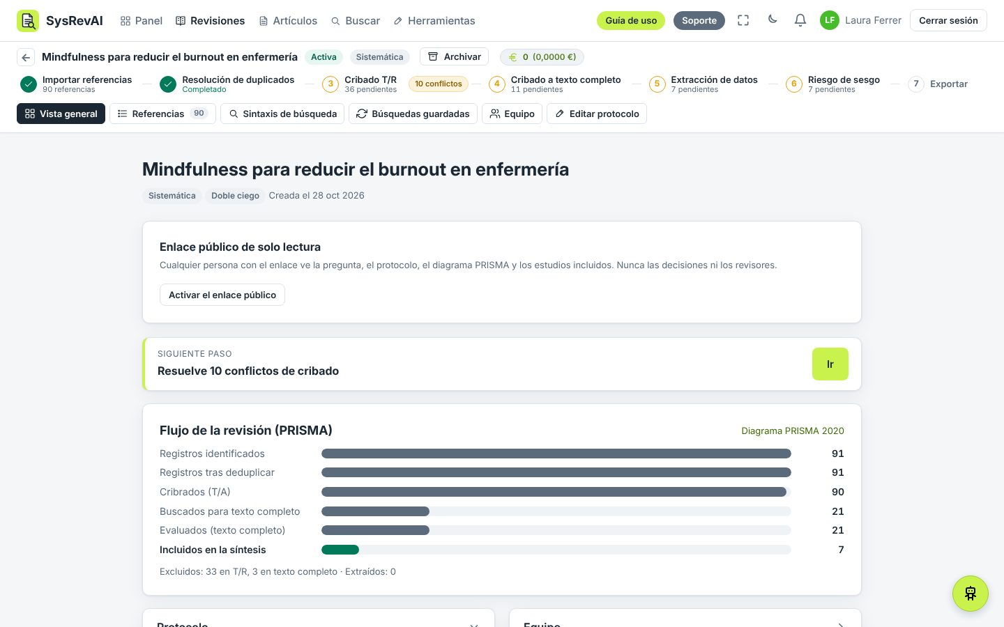 Toda a revisión dunha ollada